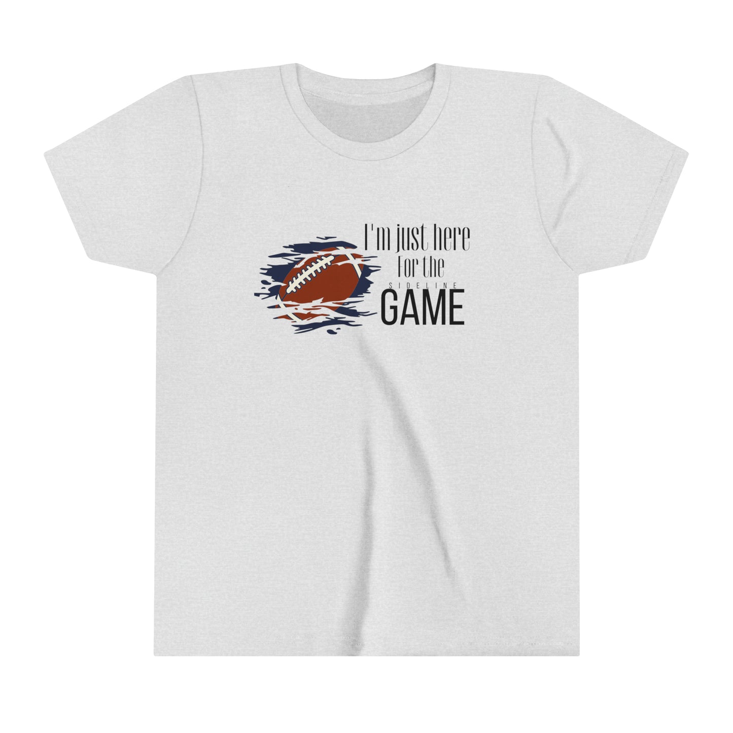 I'm just here for the sideline game kids t shirt