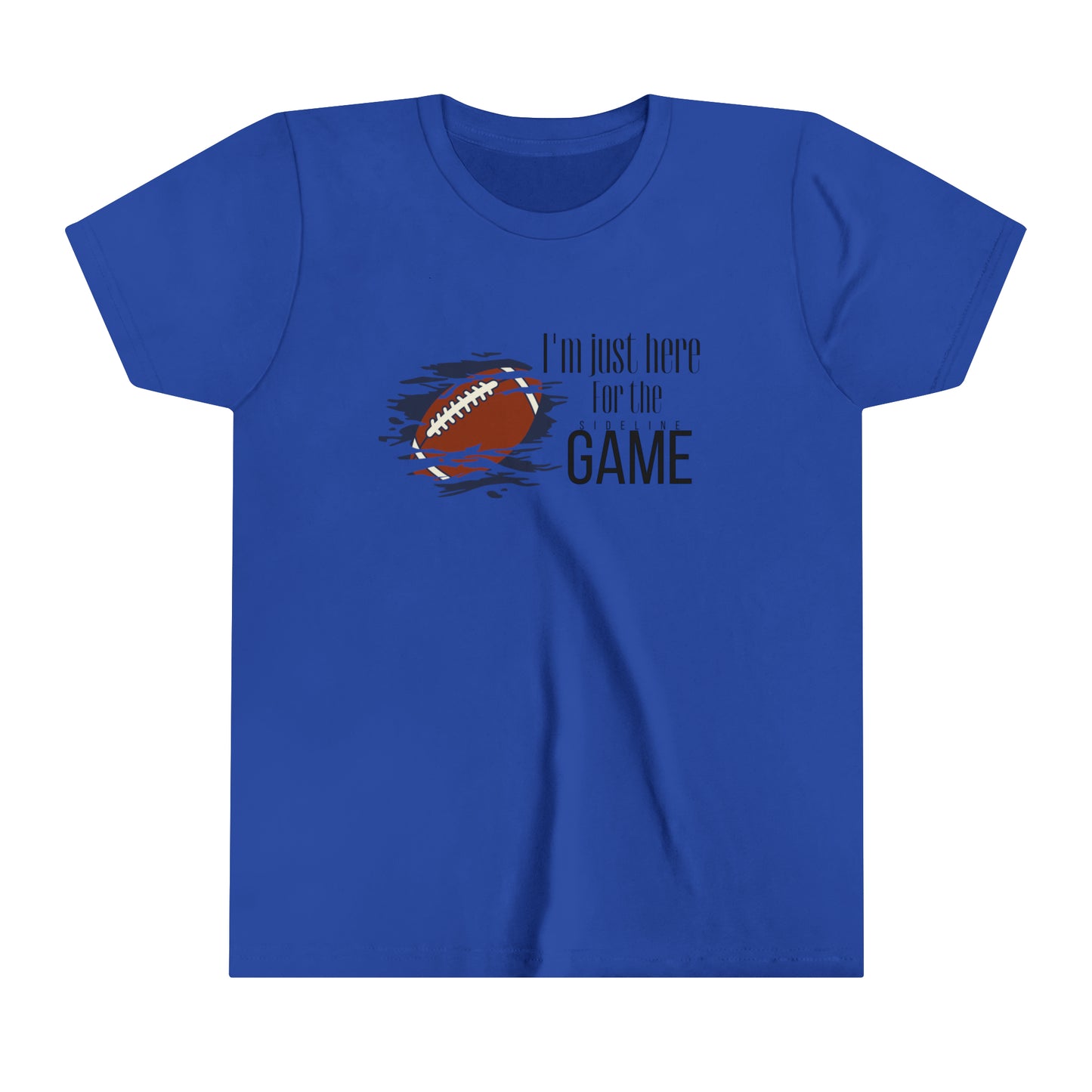 I'm just here for the sideline game kids t shirt